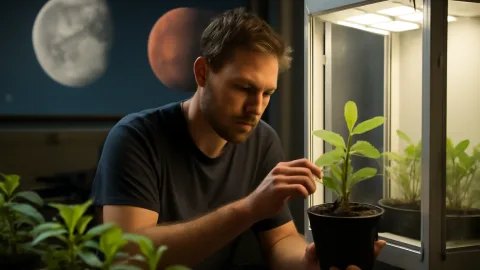 月と火星で野菜を作る日　アメリカの大学研究チームの「宇宙農業」実験、その先に何が見える？