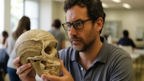 77万年前の人類化石の頭骨に現代人そっくりな層　進化の道の途中で何が見えてきた？