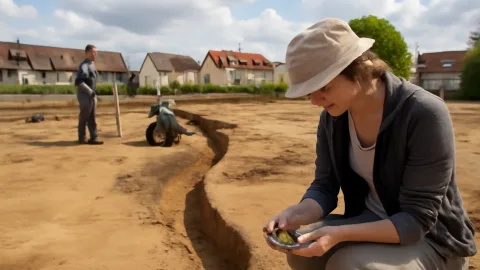 ドイツの住宅地で見つかった2,500年前の集落と謎の溝、その先に何が眠っている？