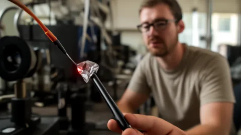 ダイヤモンドの“ふしぎな欠陥”が量子の光を守る？イリノイ大学の実験が切りひらく新ルート